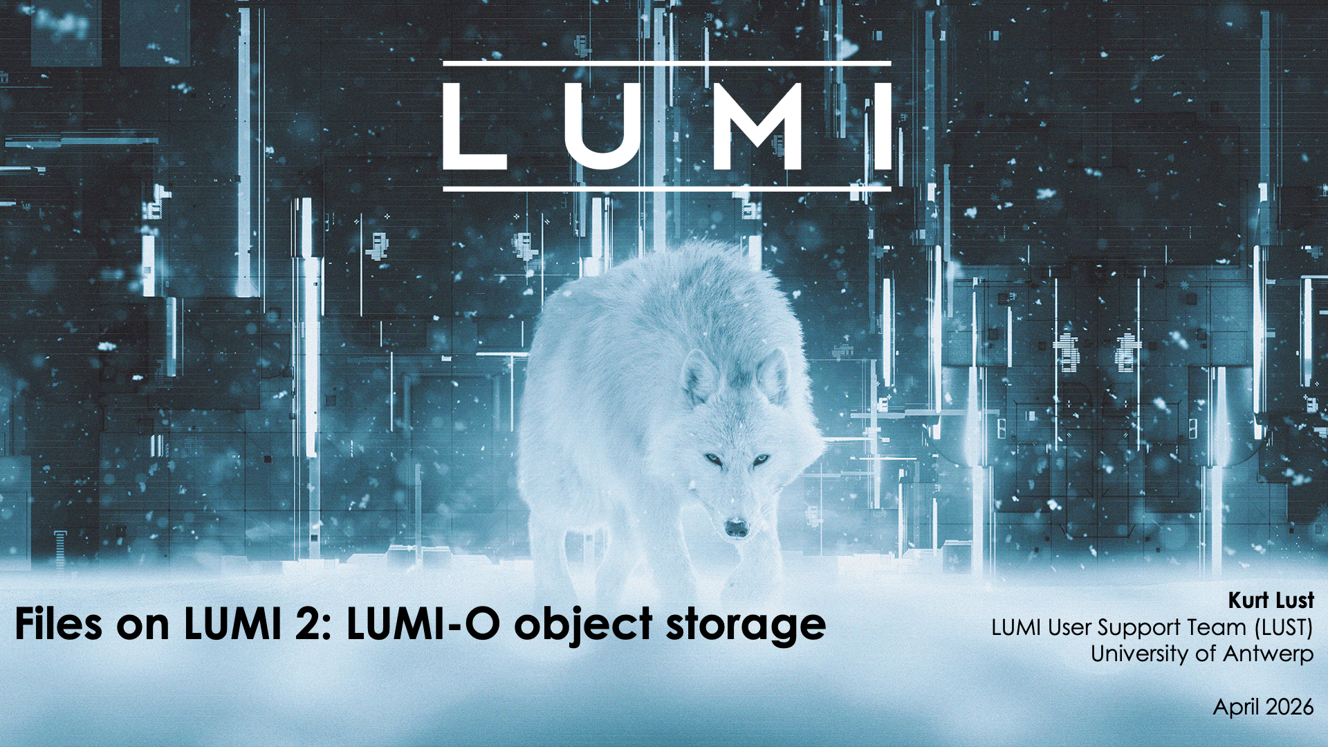 LUMI-O object storage - LUMI training materials